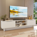Ver imagem 1 de Rack para TV até 80 Polegadas 218 cm 2 Portas Branco Stella Madesa