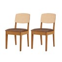 Ver imagem 1 de Conjunto com 2 Cadeiras Mdf Copper Premium para Sala de Jantar Moderna Mobília