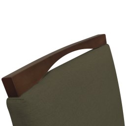 Kit 2 Cadeiras para Sala de Jantar Madeira Maciça Linho Carol Amo Móveis:Marrom Escuro - 6