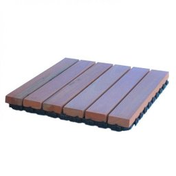 Deck em Placa de Madeira Base Plástica 30x30cm Madersilva - 2