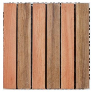 Deck em Placa de Madeira Base Plástica 30x30cm Madersilva