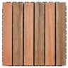 Deck em Placa de Madeira Base Plástica 30x30cm Madersilva - 1