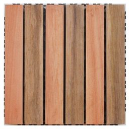Deck em Placa de Madeira Base Plástica 30x30cm Bege/Marrom Madersilva - 1