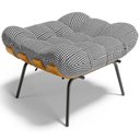 Ver imagem 5 de Kit 02 Puffs Decorativos Costela L02 Pied Poule - Lyam Decor