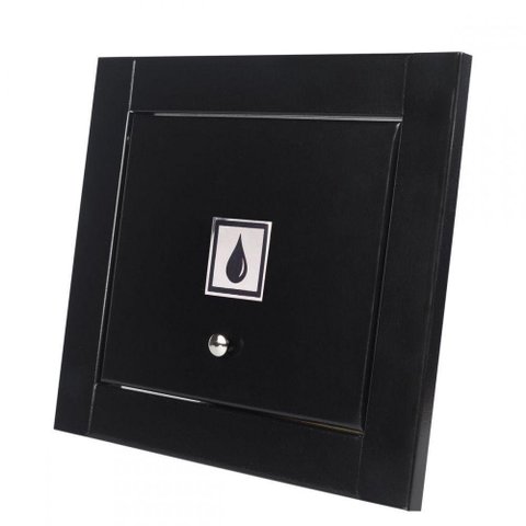 Visor Agua Linear Hat Top Design Preto Fosco