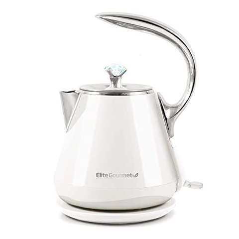 Elite Gourmet Ekt-1203w Chaleira Elétrica 1,3qt Marfim Inox Bpa-free