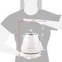 Ver mais imagens de Elite Gourmet Ekt-1203w Chaleira Elétrica 1,3qt Marfim Inox Bpa-free