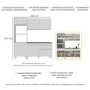 Ver imagem 4 de Armário de Cozinha Compacta 182cm Veneza Multimóveis V3694 Branco