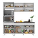 Ver imagem 6 de Armário de Cozinha Compacta 182cm Veneza Multimóveis V3694 Branco