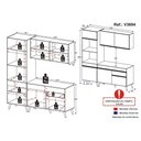 Ver imagem 5 de Armário de Cozinha Compacta 182cm Veneza Multimóveis V3694 Branco