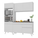 Ver imagem 3 de Armário de Cozinha Compacta 182cm Veneza Multimóveis V3694 Branco