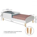 Ver imagem 3 de Cama Infantil Montessoriana Aurora Fume - Movelbras