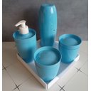 Ver imagem 2 de Kit de Banheiro Completo Porta Escovas com Bandeja