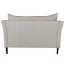 Ver imagem 5 de Sofá 2 Lugares Decorativo Sala de Estar 1,20M Pés Palito Lubbock Couro Off White - Gran Belo