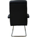 Ver imagem 4 de Cadeira Escritório Fixa Presidente Spring Oslo Domann Design Assento PU Preto Base Metal