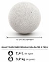 Ver imagem 6 de Forma ABS Bola Decorativa Média Jardim Concreto Paisagismo