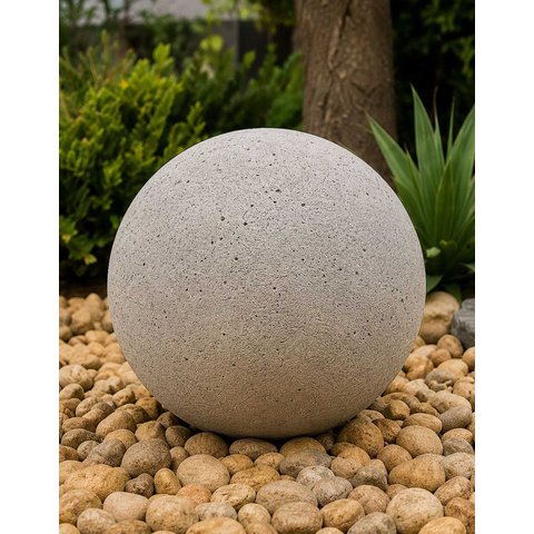 Forma ABS Bola Decorativa Média Jardim Concreto Paisagismo