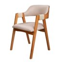 Ver imagem 1 de Cadeira com Braço Lorena em Madeira Maciça Estofado em Linho