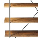Ver imagem 6 de Estante para Escritório Home Office Lorran 140cm Grafite Madeira Maciça Rustic Brown - Gran Belo