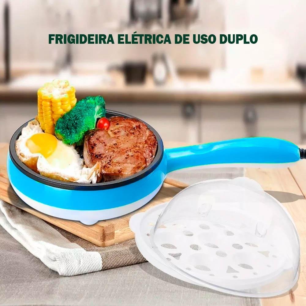 Cozedor de Ovos Elétrico Cozinha a Vapor 14 Ovos 110v Azul - 5