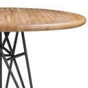 Ver imagem 6 de Mesa Sala de Jantar Cozinha Monary Redonda 110cm Grafite Madeira Maciça Driftwood - Gran Belo