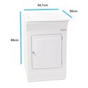 Ver imagem 2 de Tanque de Lavanderia em Fibra 40l para Torneira de Bancada Cor:branco