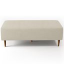 Ver imagem 3 de Kit 02 Puffs Bali W01 Pés Palito 120x50 Cm Suede Bege
