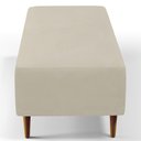 Ver imagem 2 de Kit 02 Puffs Bali W01 Pés Palito 120x50 Cm Suede Bege