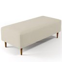 Ver imagem 7 de Kit 02 Puffs Bali W01 Pés Palito 120x50 Cm Suede Bege