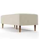 Ver imagem 4 de Kit 02 Puffs Bali W01 Pés Palito 120x50 Cm Suede Bege