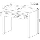 Ver imagem 5 de Kit Escritório Home Office com Mesa Gaveta e Estante Am Cor:amêndoa