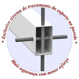 2 Suportes Pia Chumbar Bancada Mesa 40 Cm - Branco - 2