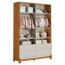 Ver imagem 7 de Quarto de Bebê Lótus Liso Areia Savana 4 Portas 4 Gavetas MDF 120cm Bege Reller Móveis