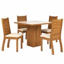 Ver imagem 1 de Mesa de Jantar Essence 4 Cadeiras Quadrada Viero Móveis