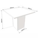 Ver imagem 3 de Mesa de Jantar Essence 4 Cadeiras Quadrada Viero Móveis