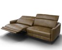 Ver imagem 2 de Sofá Murphy 2 Lugares com Braço Couro Capuccino 234cm - 68373