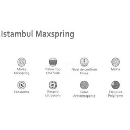 Colchão Herval Istambul Molas Maxspring Casal 138x188x33 - 2