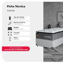 Ver imagem 2 de Colchão Solteiro Comfort Class Pillow Top 28x88x188cm - Cinza - e-Shop Casa