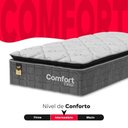 Ver imagem 4 de Colchão Solteiro Comfort Class Pillow Top 28x88x188cm - Cinza - e-Shop Casa