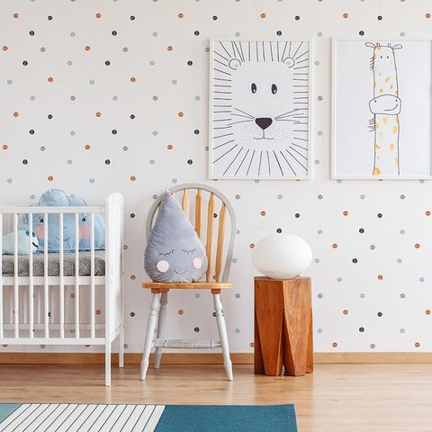 Papel de Parede Flocos Coloridos