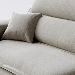 Sofá Retrátil e Reclinável Milano Linho Bege Claro 210cm Fabrispuma - 7