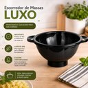 Ver imagem 2 de Escorredor Redondo Multiuso Base Lavador Secador Frutas Legumes Cozinha Preto