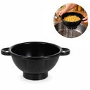 Ver imagem 6 de Escorredor Redondo Multiuso Base Lavador Secador Frutas Legumes Cozinha Preto