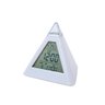 Relogio Digital Piramide de Mesa Calendario Despertador Termometro Cabeceira Branco - 1