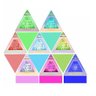Relogio Digital Piramide de Mesa Calendario Despertador Termometro Cabeceira Branco - 2