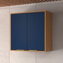 Ver imagem 1 de Armário Aéreo Cozinha 70 Cm Domus 2 Portas Nogal/royal - Hecol Móveis