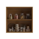 Ver imagem 3 de Armário Aéreo Cozinha 70 Cm Domus 2 Portas Nogal/royal - Hecol Móveis