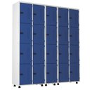 Ver imagem 1 de Armário Roupeiro Aço 20 Portas Academia Guarda Volume Trinco Azul