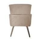 Ver imagem 3 de Poltrona Decorativa Pés Palito Nina Plus Suede Bege - SA Móveis