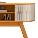 Ver imagem 6 de Rack Bancada de Tv 55 Pol 136cm Alana Z10 Off/cinamomo - Mpozenato